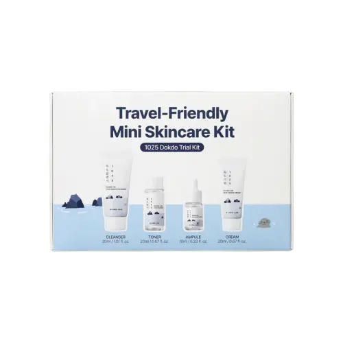ROUND LAB 1025 DOKDO TRIAL KIT(Cleanser 30ml + Toner 20ml + Ampule 10ml + Cream Набор Round Lab 1025 Dokdo