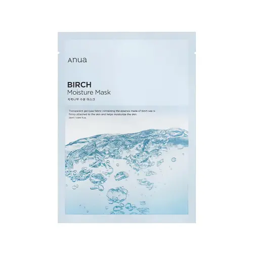 ANUA BIRCH MOISTURE SHEET MASK Увлажняющая тканевая маска с экстрактом березового сока 25ml