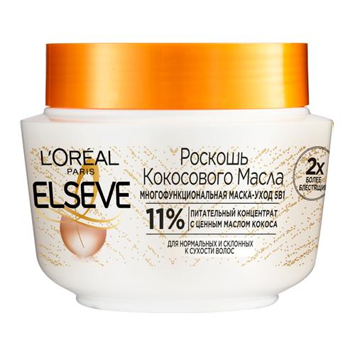L'oreal ELSEVE Маска для волос Роскошь Кокосового Масла, для нормальных и склонных к сухости волос, 300 мл