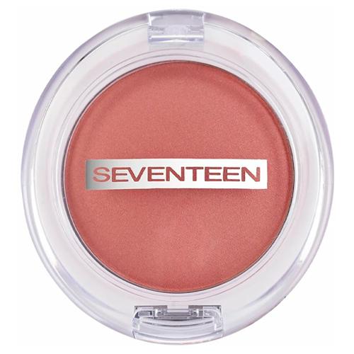 Seventeen Румяна компактные перламутровые  No 1  темно розовый