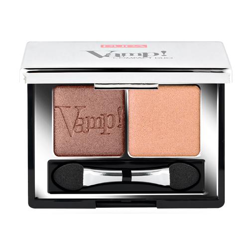 PUPA  Компактные двойные тени VAMP! DUO тон 004 бронзовый янтарный