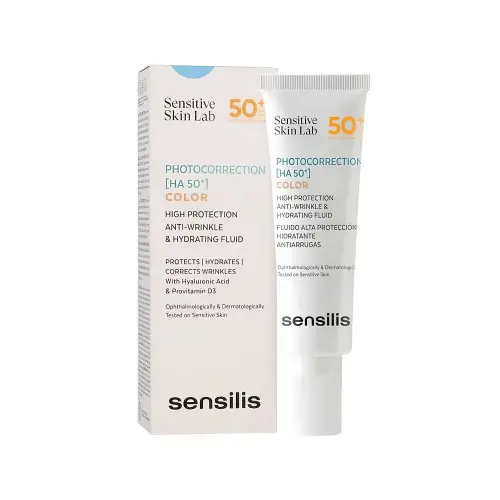 SENSILIS PHOTOCORRECTION [HA 50+] COLOR ) 50 ML NEW (тональный СПФ-флюид с гиалуроновой кислотой)