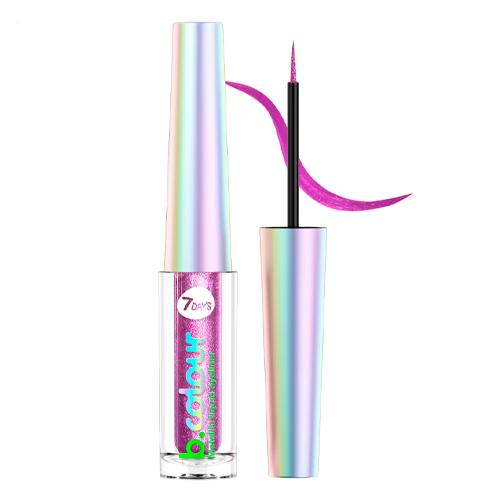7DAYS B.COLOUR Жидкая подводка для глаз с эффектом металлик / 05 Pink, 3,3 мл