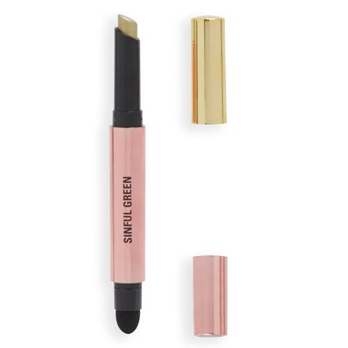REVOLUTION ТЕНИ ДЛЯ ГЛАЗ В СТИКЕ LUSTRE WAND  Sinful Green