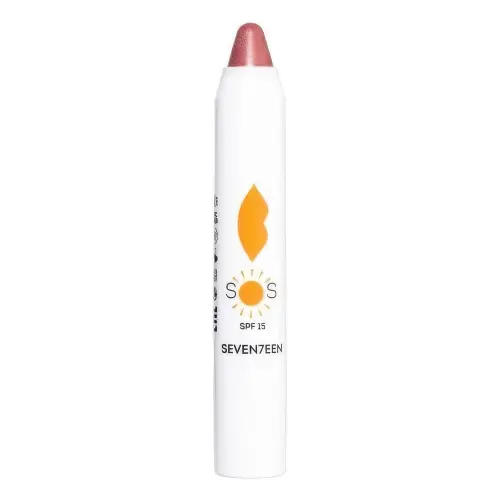 Seventeen Cosmetics Восстанавливающий увлажняющий бальзам для губ SOS LIP REPAIR SPF 15+ BROWN Прозрачный чайны