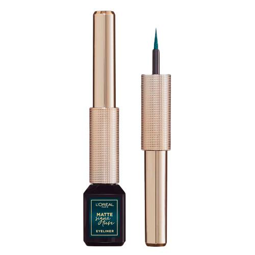 L'Oreal Paris матовая подводка для глаз Matte Signature, оттенок 04, зеленый, Изумрудный