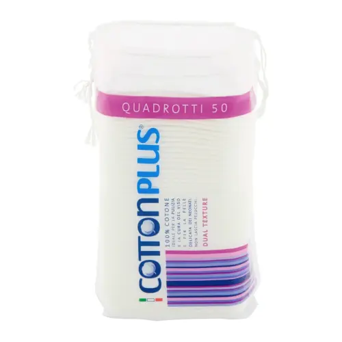 Cotton Plus Squares Cotton Pads Ватные диски квадратные из 100% хлопка 50 шт