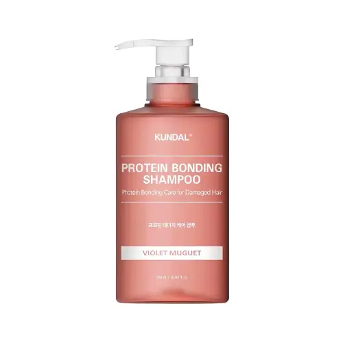 KUNDAL ШАМПУНЬ БЕССУЛЬФАТНЫЙ ПРОТЕИНОВЫЙ ДЛЯ ПОВРЕЖДЕННЫХ ВОЛОС PROTEIN BONDING SHAMPOO 500ML (KUNDAL) VIOLET MUGUET