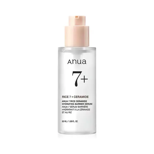 ANUA 7 RICE CERAMIDE HYDRATING BARRIER SERUM Увлажняющая сыворотка с керамидами и экстрактом риса 50ml