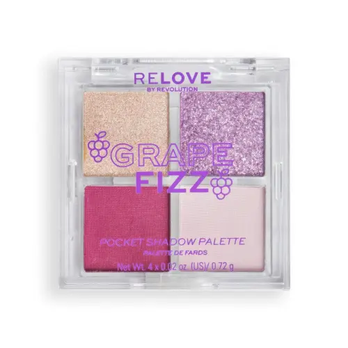RELOVEREVOLUTION ПАЛЕТКА ТЕНЕЙ POCKET PALETTE Grape Fizz
