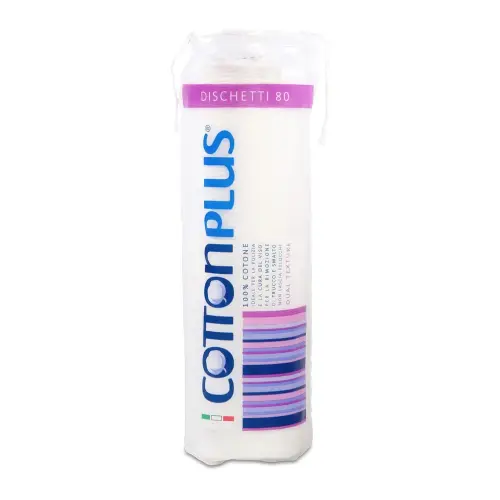 Cotton plus STRUCC Diskettes Ватные диски круглые  из 100% хлопка 80 шт