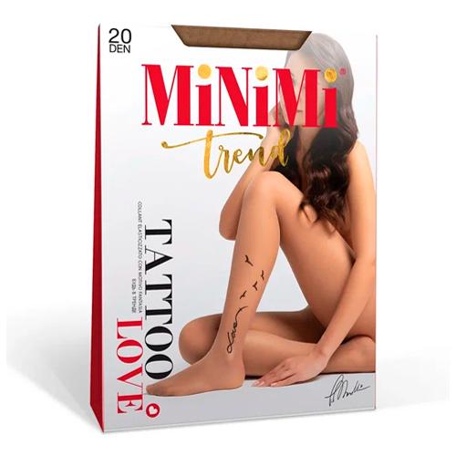 Minimi Колготки жен.TATTOO LOVE 20 Mini TATTOO LOVE 20 Daino/Nero 2