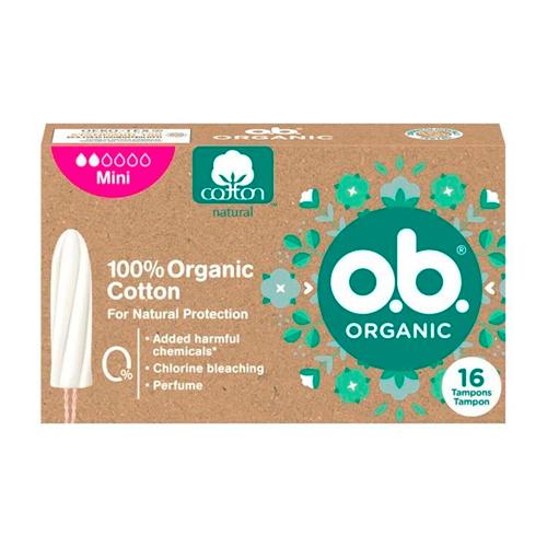 o.b.® Тампоны Organic нормал Mini 16 шт (TR)