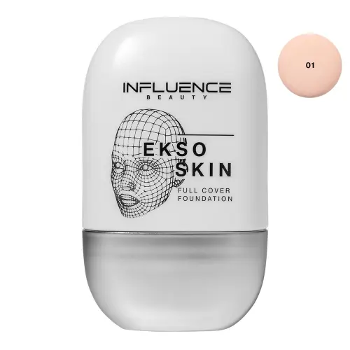 Influence Beauty Тональная основа с высокой степенью покрытия / Full Cover Foundation Ekso Skin тон 01 25 мл
