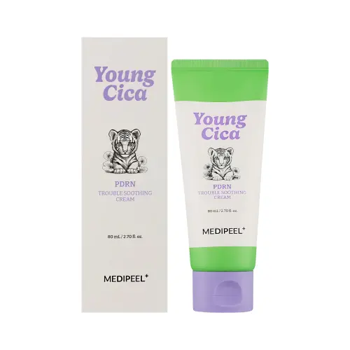 MEDIPEEL YOUNG CICA PDRN EXO-PIN BAKUCHIOL SERUM Успокаивающий крем для лица с центеллой и PDRN 80 мл