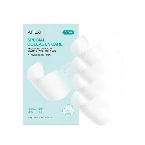ANUA PDRN COLLAGEN MELTING PATCH FOR NECK Пластыри PDRN с коллагеном для шеи (4EA)