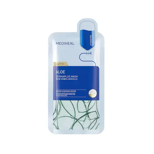 MEDIHEAL DERMAPLUS ALOE MASK Маска для лица с экстрактом алоэ 22 мл