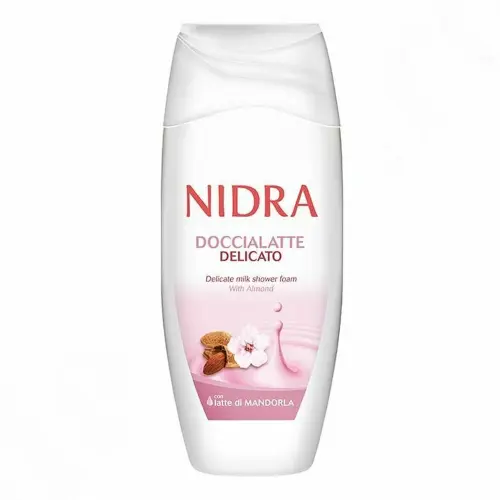 NIDRA Гель для душа с миндалным молоком  MILK SHOWER FOAM DELICATЕ 250ML
