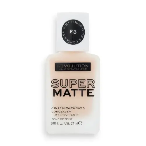 RELOVEREVOLUTION ТОНАЛЬНАЯ ОСНОВА И КОНСИЛЕР 2 В 1 SUPERMATTE 2 IN 1 FOUNDATION & CONCEALER F3