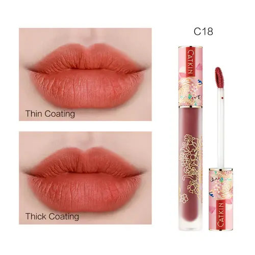 CATKIN PRETTY LIGHTNESS LIQUID LIPSTICK Жидкий блеск для губ C18 Grapefruit 2г