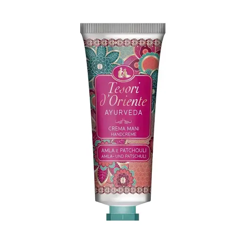 TESORI D'ORIENTE Крем для рук парфюмированный Amla and patchouli Ayurveda 75мл