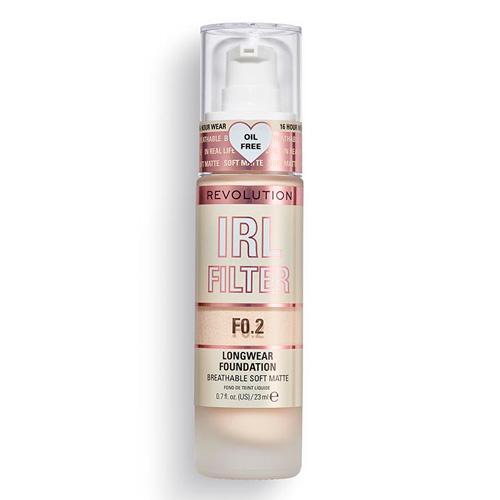 REVOLUTION ТОНАЛЬНАЯ ОСНОВА IRL FILTER LONGWEAR FOUNDATION F0.2