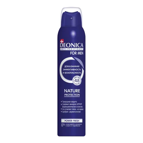 DEONICA Антиперспирант NatureProtection for Men, 200 мл спрей
