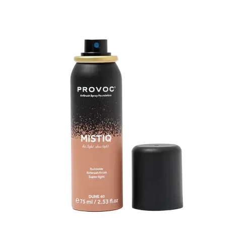 PROVOC MISTIQ Spray Foundation 40 Dune 75ML / Тональный спрей PROVOC MISTIQ, оттенок 40 Dune, 75 мл