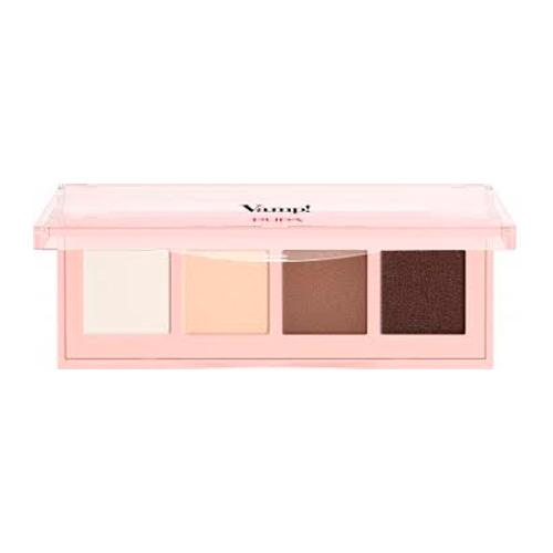 PUPA Палетка теней VAMP! 4 EYESHADOWS PALETTE тон 001 Натуральный матовый