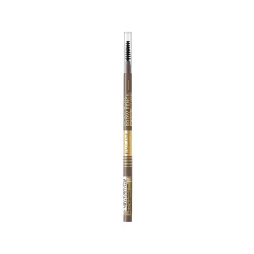 Eveline ВОДОСТОЙКИЙ КАРАНДАШ ДЛЯ БРОВЕЙ № 02 SOFT BROWN MICRO PRECISE BROW PENCIL