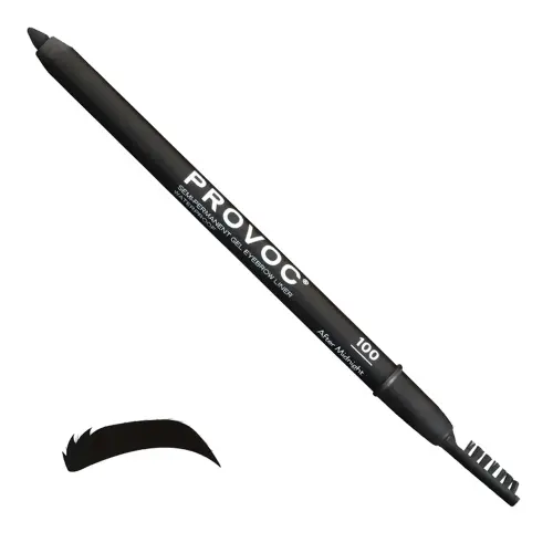 PROVOC Semi-Permanent Gel Eyebrows Liner WP 100 After Midnight Гелевая подводка в карандаше для бровей EYB100