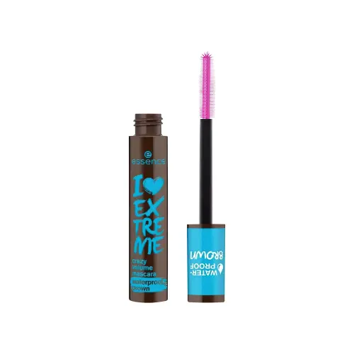 Essence Тушь дрес.корич.водос.I LOVE EXTREME crazy volume mascara wate 1уп