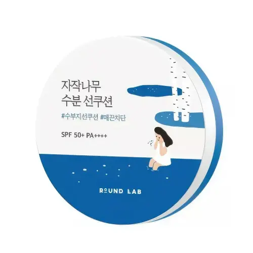 ROUND LAB BIRCH JUICE MOISTURIZING SUN CUSHION Солнцезащитный кушон 15g