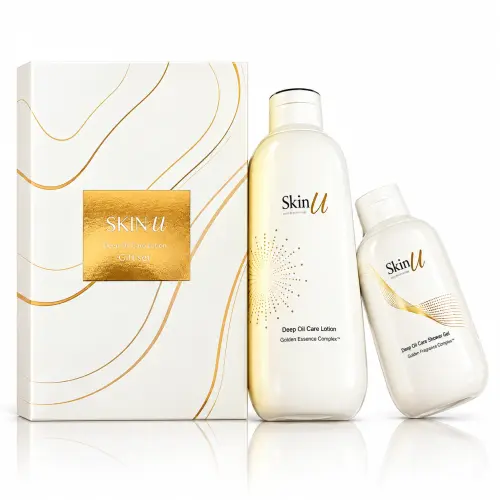SKIN U Deep Oil Care Lotion Gift set Lotion 400g + Shower gel 180 ml  710 гр Подарочный набор