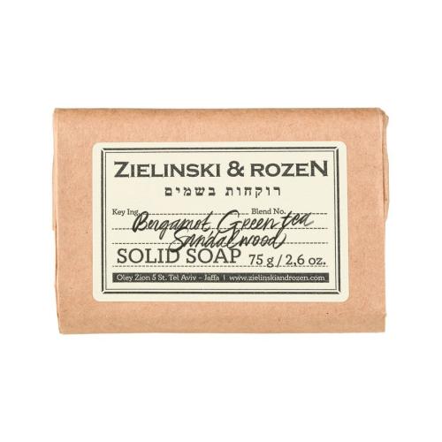 Zielinski & Rozen Твердое мыло 2505 Бергамот, Зеленый Чай, Сандал (75гр)