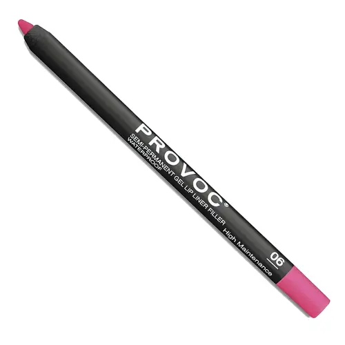 PROVOC Semi-Permanent Gel Lip Liner Filler WP 06 High Maintenance Гелевая подводка в карандаше для губ LPL06
