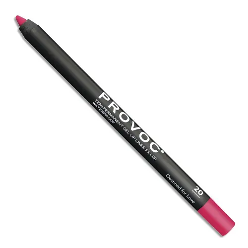 PROVOC Semi-Permanent Gel Lip Liner Filler WP 20 Destined For Love Гелевая подводка в карандаше для губ LPL20