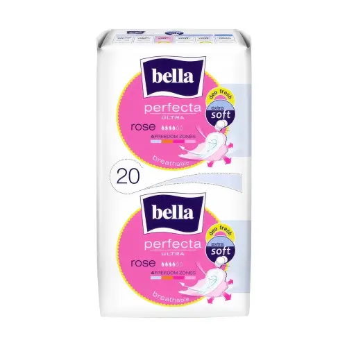 Bella Прокладки ж/впит.многосл.с фикс.клеев.слоем Perfecta ULTRA ROSE DEO FRESH, 20 шт. в п/у