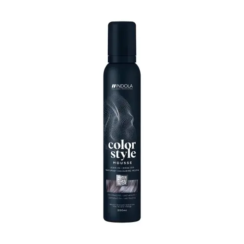 INDOLA Color Style Mousse Anthracite Оттеночный мусс для укладки волос Антрацит 200мл