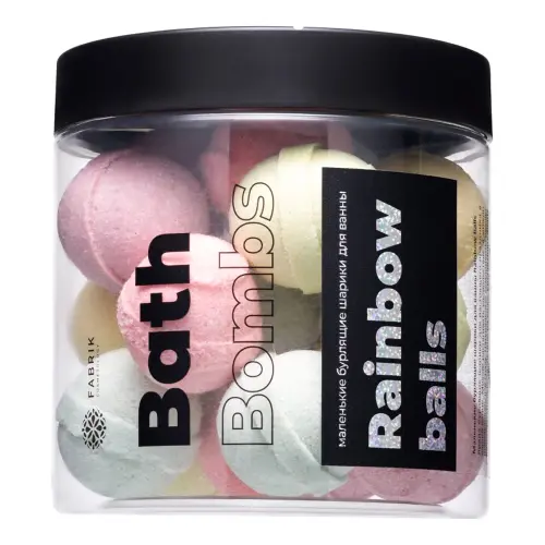 Fabrik Cosmetology Маленькие бурлящие шарики д/ванны Rainbow balls 300 г