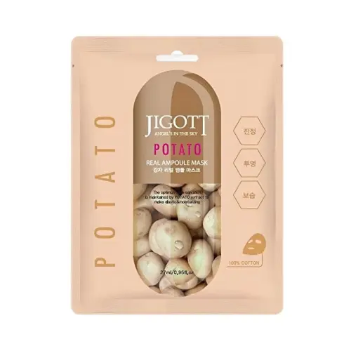 JIGOTT Тканевая маска для лица  POTATO REAL AMPOULE MASK