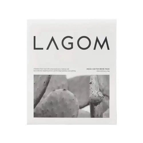 LAGOM Aqua Cactus Mask Pack Маска с экстрактом кактуса для глубокого увлажнения  25 мл