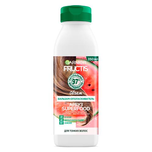 Garnier Fructis бальзам-ополаскиватель Superfood Арбуз объем д тонких волос 350 мл