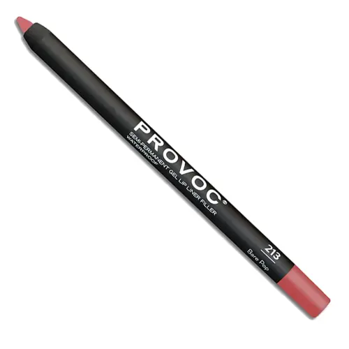 PROVOC Semi-Permanent Gel Lip Liner Filler WP 213 Bare Top Гелевая подводка в карандаше для губ LPL213