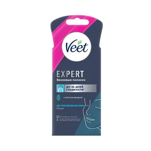 VEET Expert восковые полоски для чувствительной кожи (для лица)