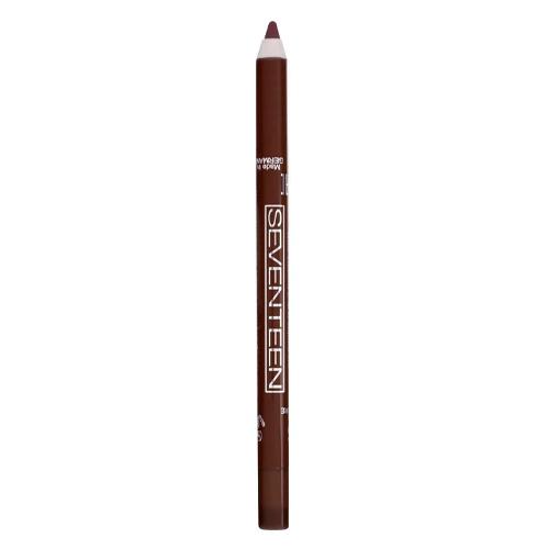 Seventeen Карандаш д/губ т.35 водостойкий с витамином Е Super Smooth W/P Lip Liner очень темный красный