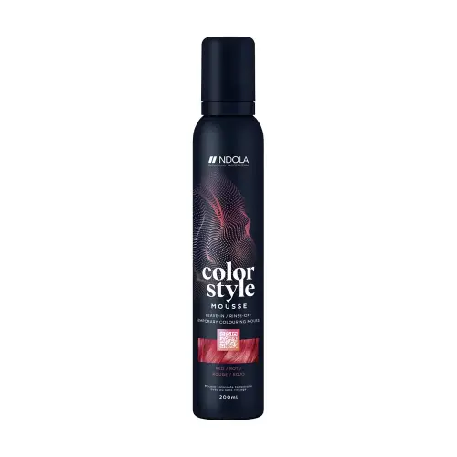 INDOLA Color Style Mousse Red Оттеночный мусс для укладки волос Красный 200мл