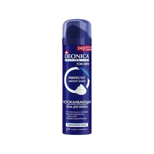 DEONICA FOR MEN Пена для бритья Комфортное бритье,240 мл.