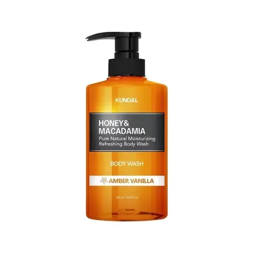 Kundal Гель для душа: HONEY & MACADAMIA PURE BODY WASH 500ML - AMBER VANILLA