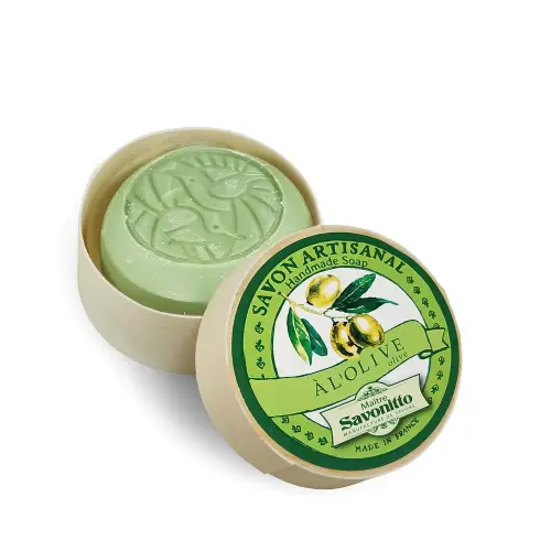 FIG-OLIVE, with olive oil Wooden Box 100g Мыло ИНЖИР-ОЛИВКА, с оливковым маслом